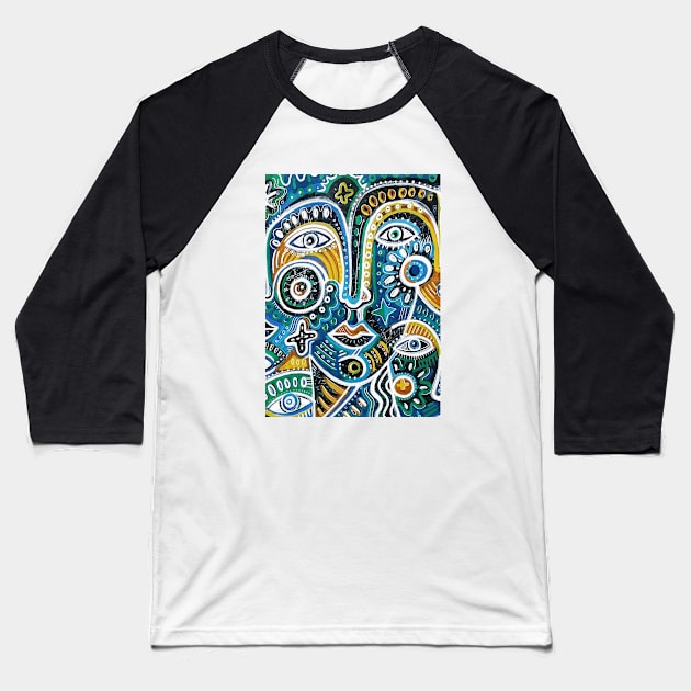 art face Baseball T-Shirt by Daria Kusto